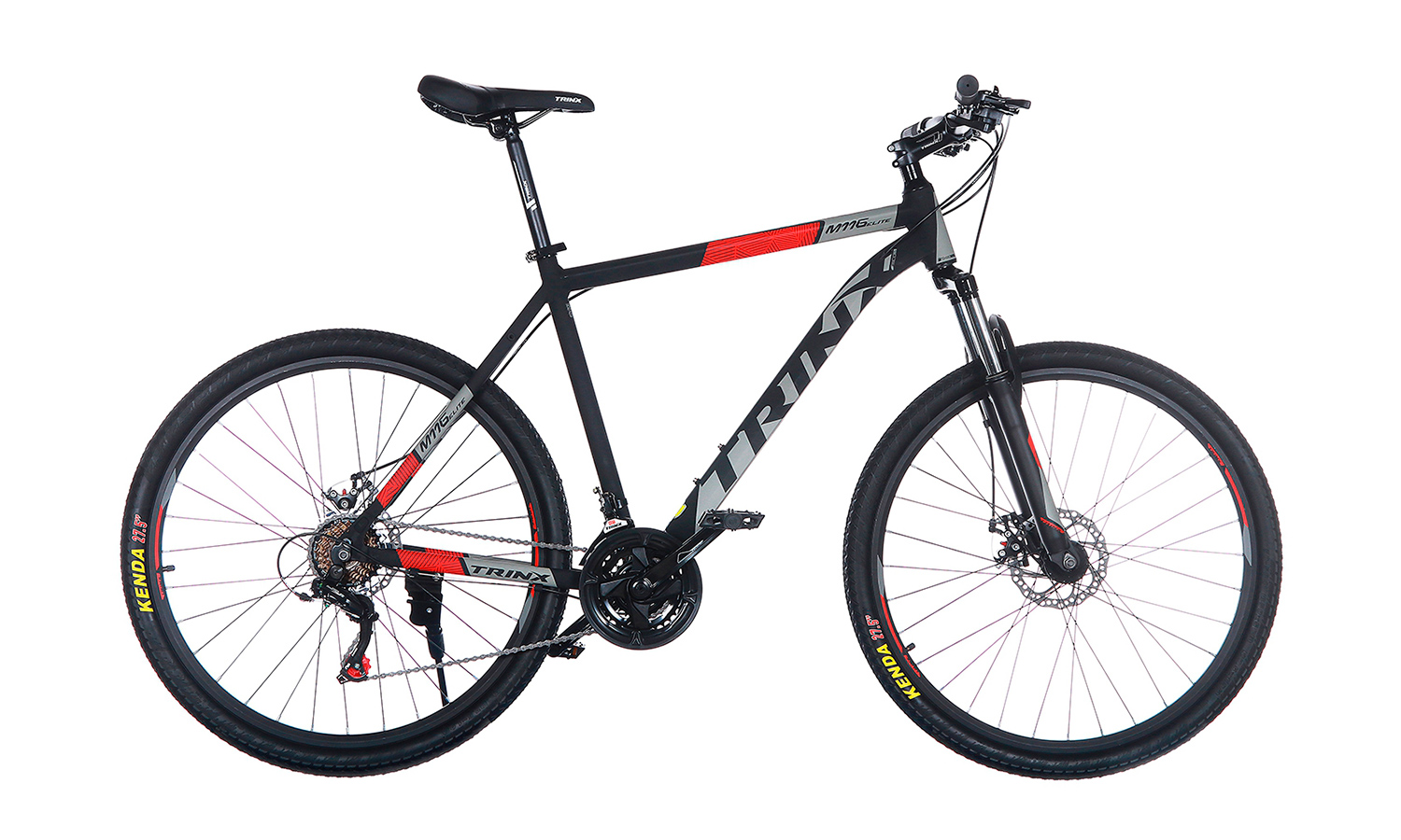 Фотография Велосипед Trinx M136 Elite 27,5" 2019, размер XL, Черно-серый